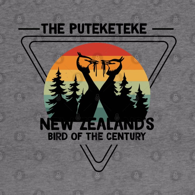 Funny Puteketeke New Zealand's Bird Of The Century Vintage by rhazi mode plagget